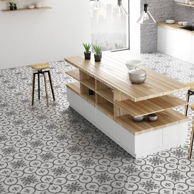 Antislip vloerstickers met beschermende coating - LEONARDO VLOERTEGELS - 1 sticker van 60x100 cm