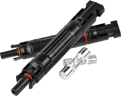 Zonnepaneel Connector - Snaarconnector Inline - Energie Systeem - IP67 Waterdicht - 30A - Zwart