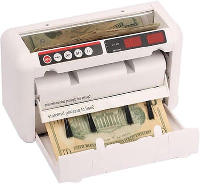 Geld Teller - Bankbiljet Machine - Snel Geld Tellen - Valse Detectie - 1000 Biljetten Per Minuut - Zwart