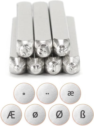 Slagstempelset Tekens | hoogte 6mm