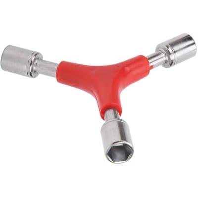 Clé 3 voies en Y à douille hexagonale extérieure Outil de réparation combiné pour vélo red