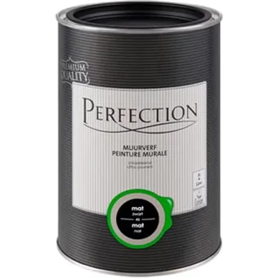 Perfection Ultradekkend Muurverf - Mat - Zwart - 1l
