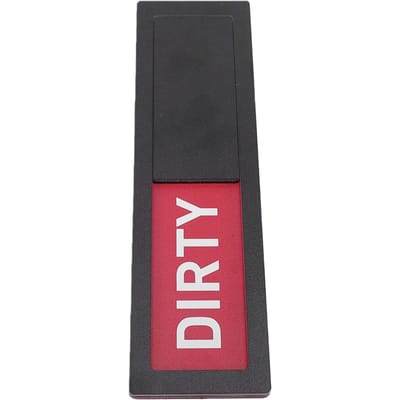 Aimant pour Lave-vaisselle Signe Propre Sale Acrylique Résistant aux Rayures Aimanté Signe Sale Propre pour Cuisine Noir noir