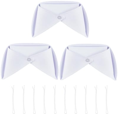 Dailygoods - Set van 3 Verpleegsterhoeden met Haarspelden voor Verkleedaccessoires