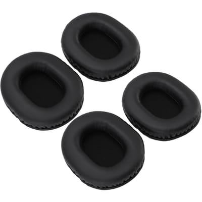 2 Paar Oorkussens voor Koptelefoon Comfortabel Eiwitleer Vervanging voor ATH-M50 ATH-M50X ATH-M40X black