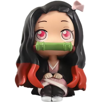 Anime Demon Slayer Kamado Tanjirou Kamado Nezuko Actie Figuur Model Speelgoed Serie Pop Kinder Verjaardag/Kerstcadeau Speelgoed
