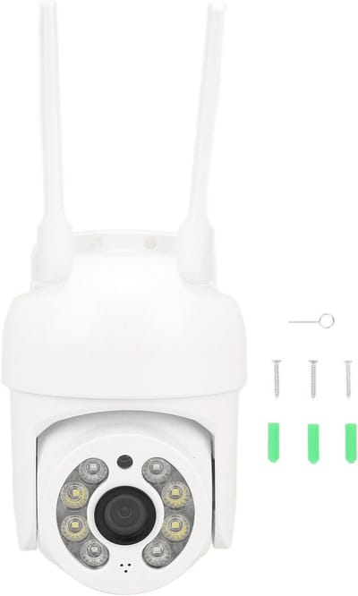 Draadloze Buiten & Binnen Beveiligingscamera 1080P HD WiFi PTZ met Nachtzicht en Tweeweg Audio