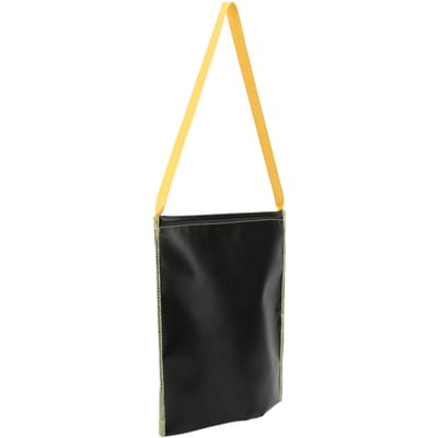 Sac en tissu Extincteur à feu de charbon de bois pour barbecue Haute résistance au feu Grande capacité Sac en tissu ignifuge noir pour pique-nique black
