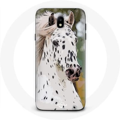 Samsung Galaxy J3 2017 Hoesje Appaloosa Wit Paard