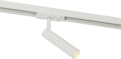 QAZQA ivy - Moderne Spot railsysteem verlichting, railverlichting geschikt voor led - 1 lichts - Ø 2.8 cm - Wit - Woonkamer | Slaapkamer | Keuken