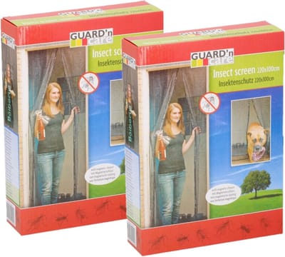 3x stuks magnetische insectenhor 220 x 100 cm - Tegen insecten artikelen - Horren