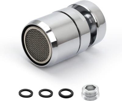 360° Keukenkraan Mondstuk met Waterbesparende Aerator, M22/M24 Aansluiting, Inclusief Accessoires voor Keuken en Badkamer