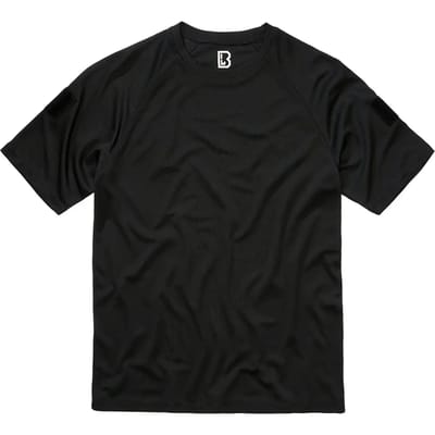 Brandit Quick Dry Shirt shortsleeve Heren T-shirt - zwart - M
