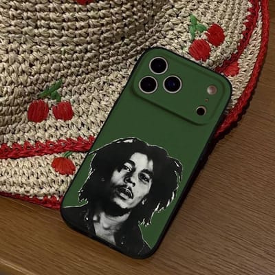 Popzanger Reggae B-Bob M-Marley Telefoonhoesje Voor IPhone 17 15 Pro Max 14 Pro 12 11 13 Mini X XR XS 16 Plus SE Achterkant iPhoneXR