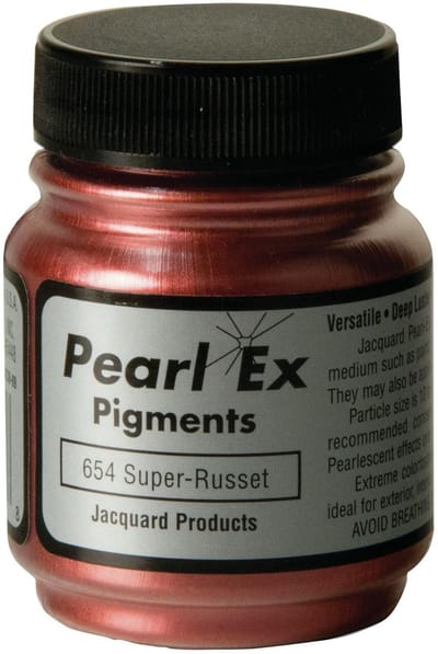 Jacquard Pearl Ex Pigment 21 gr helder roodbruin knutselpoeder.