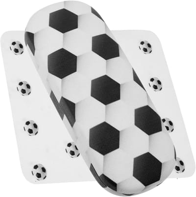 Brillenhoesje Hard - Brillendoosje Beschermend - Veilige Opslag - Voetbal Patroon - 17.5 cm - Wit