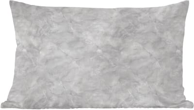 Sierkussens - Kussentjes Woonkamer - 60x40 cm - Grijs - Marmer - Mat