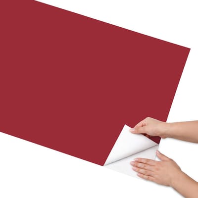 Coloray Meubel Wrap Folie - Bordeaux Meubelfolie - 65x130 cm - Meubel Wrap Folie Licht bordeauxrood - Plakfolie Meubels - Minimalist Meubelfolie - Decoratiefolie Zelfklevend - Slaapkamer decoratie - Achtergronden en patronen