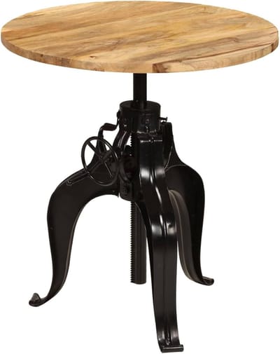 Houten Bartafel - Eetkamertafel - Keuken Inrichting - Hoogte Verstelbaar - 75x(76-110) cm - Natuurlijk