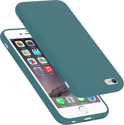 Cadorabo Hoesje geschikt voor Apple iPhone 6 / 6S in LIQUID GROEN - Beschermhoes gemaakt van flexibel TPU silicone Case Cover