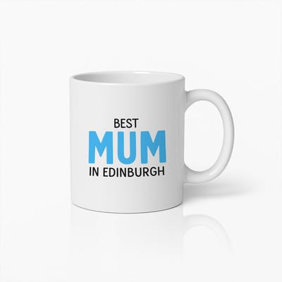 Best Mum in Edinburgh Koffiemok 330ml – Leuke Moederdag Mok – Perfect Cadeau voor Moeder, Verjaardag of Speciale Gelegenheid