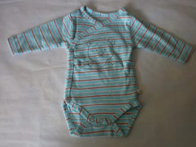 Noukie's - Rompertje - Body - Streepje - 0 maand 50 - Lange mouw