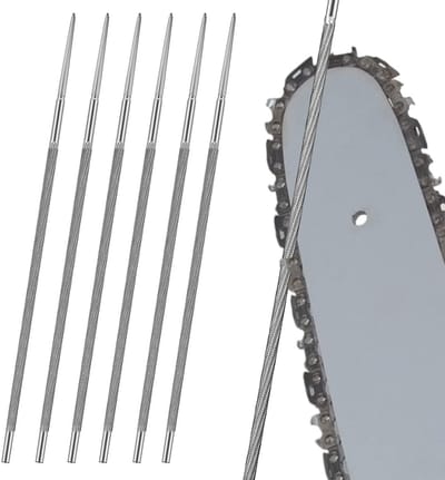 Ronde Vijlen Set voor Kettingzagen - 6 Stuks Harde Staal Slijp- en Onderhoudsgereedschap