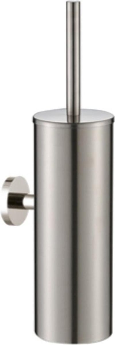 Plieger Vigo Toiletborstelhouder – Wandbevestiging – 38 cm - 10 jaar garantie – Geborsteld Chroom