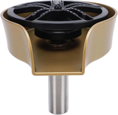 Glazenspoeler Keuken - Bekerreiniger Kraan - Snel Glazen Reinigen - 360 Graden Spray - 80 cm Uitschuifbaar - Zilver