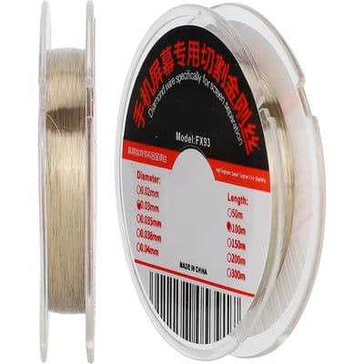 0,03 mm Speciaal Gesneden Legeringsstaaldraad Accessoire voor Mobiele Telefoonscherm 100 m Lengte