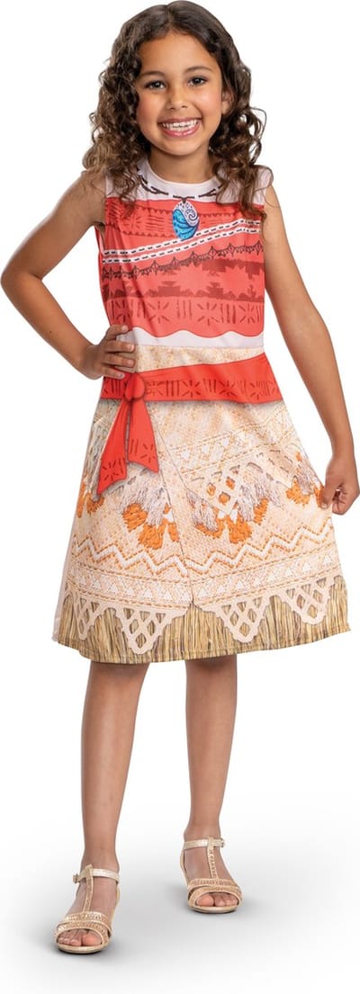 DISNEY - MOANA, kostuum Moana/Vaiana Basic, Maat XS (3T-4T jaar), Meisjes
