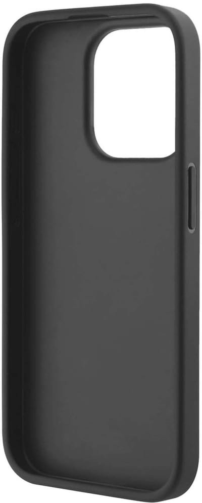 Karl Lagerfeld Diagonal Quilted Script hoesje voor iPhone 15 Pro Max - zwart