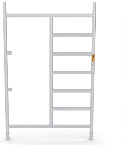 Wixor doorloopframe 135 | links/rechts | steigerframe | steigeronderdeel | met klemhouders | frame | steiger | aluminium