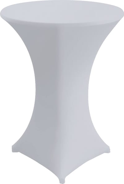 Wicotex - Statafelrok - Statafelhoes 80x110cm Wit - Hoes geschikt voor Horeca - Feestversiering- Evenementen - Cocktailparty