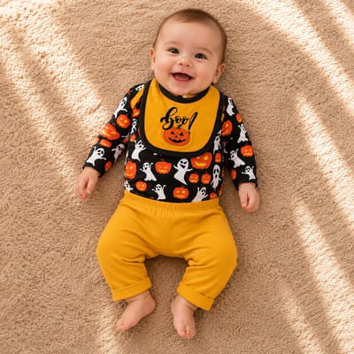 Nezr® Newborn Baby Kleding Set - Jongens en Meisjes Romper - Halloween - Kraamcadeau - Babyshower Cadeau - 0-3 Maanden