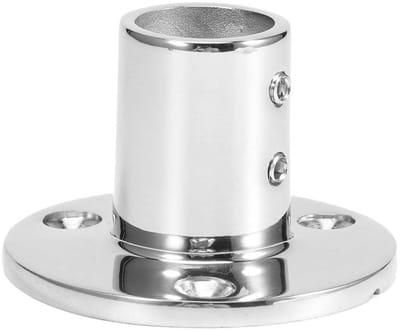 Dailygoods- Buisbasis 90° - Ronde Buisbasis - 316 Roestvrij Staal - Scheepsboothardware - Optionele Binnendiameter 22mm/25mm - Eenvoudige Installatie - Buisvoet