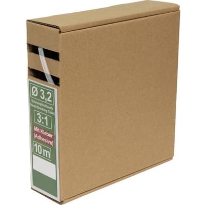 Quadrios 25CA498 Krimpkous met lijm Transparant 3.2 mm 1.1 mm Krimpverhouding:3:1 10 m