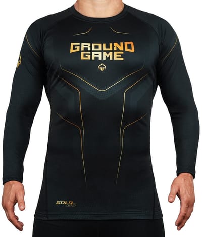 Ground Game Gold 2.0 - Rashguard - Lange Mouw - Thermoflex - Micromesh Ventilatie