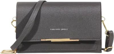 Dames Schoudertas met Portemonnee – Grote Handtas met Telefoonvak en Kaartvakken – Shopper, Crossbody, Casual Tas voor Dagelijks Gebruik - Donkergrijs