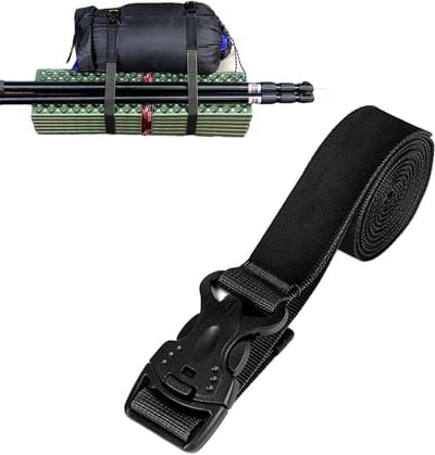 Bagagespanbanden - Draagriemen - Bagage Vastzetten - Verstelbare Spanner - 180cm Lengte - Zwart