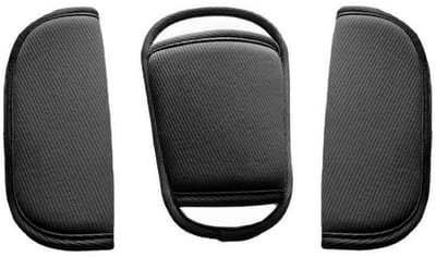 Allecto - Auto gordelbescherming - Schouderkussen - Superieur comfort - Zwart - Gordelkussen - Geschikt voor babyzitje - Kinderwagen