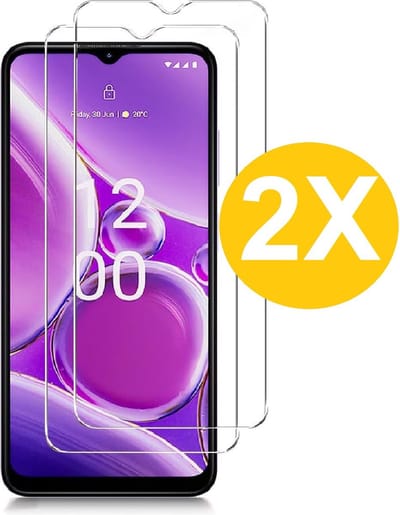 Screenprotector geschikt voor Nokia G42 screenprotector Beschermglas - Screenprotector geschikt voor Nokia G42 Screen protector gehard glas - 2 Stuks