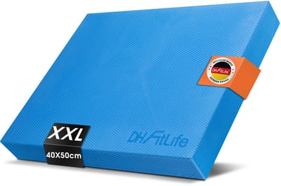 DH FitLife Premium Balanskussen – Ideaal voor Evenwichts- en Stabiliteitstraining, Yoga, Pilates, Core-training en Fysiotherapie (Blauw, XXL)