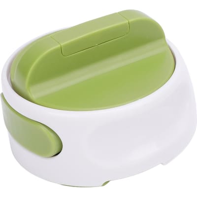 Ouvre-boîte manuel Acier inoxydable Portable Outil d'aide à l'ouverture de bouteille Gain de place Forme ronde beige