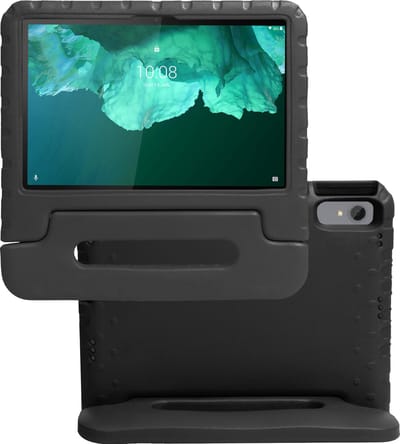 Hoes - Geschikt voor Lenovo Tab P11 Plus - Kinderhoes Shockproof Bumper - Kidsproof Case - Tablet Hoesje - Kinder Hoes Cover - Zwart
