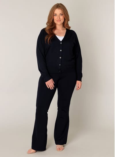 BASE LEVEL CURVY Yvonne Vest - Dark Blue - maat X-0(44)