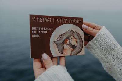 Postpartum affirmatiekaarten Dalalou set 10 kaarten biologische inkt
