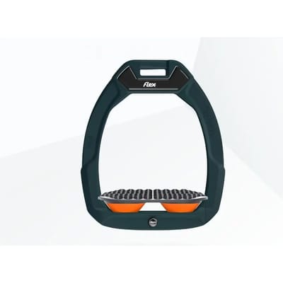 Veiligheidsbeugels voor endurance paardrijden Groen/grijs/oranje Flex-On Safe-On