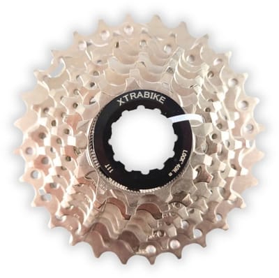 Xtrabike Cassette - 8-Speed - 11-28T - Shimano/SRAM Compatibel - MTB & Trekking Fietskrans - Zilver