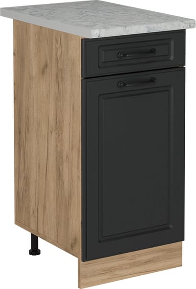 Vicco R-Line Keukenonderkast – 40 cm WB Marmer Antraciet landhuis